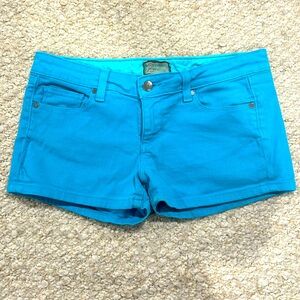 Paige Canyon Denim Short size 28 Turquoise